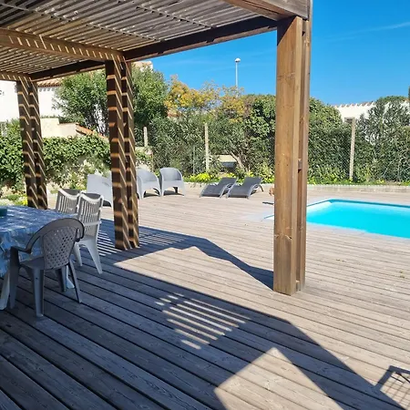Lejlighed Piscine Privative, Clim, Wifi, Au Bout De La Rue, 5min A Pied, 6 Couchages, Bel Rdc *