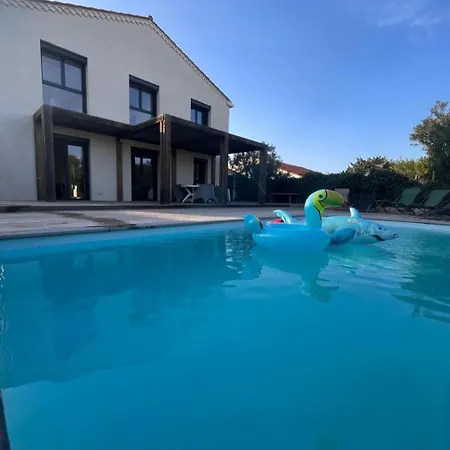 Piscine Privative, Clim, Wifi, Au Bout De La Rue, 5min A Pied, 6 Couchages, Bel Rdc Le Barcarès