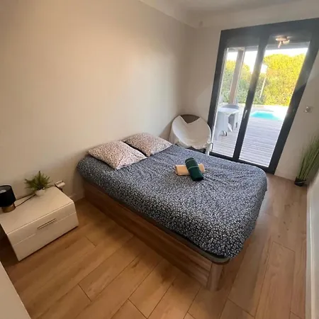 Piscine Privative, Clim, Wifi, Au Bout De La Rue, 5min A Pied, 6 Couchages, Bel Rdc Apartament Le Barcarès