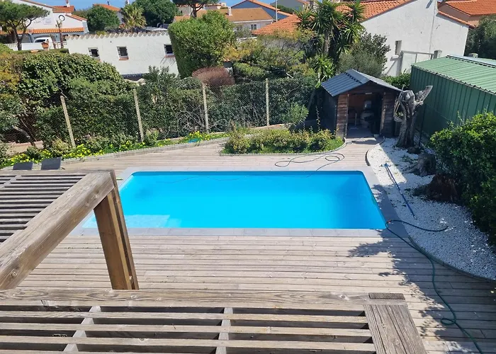 아파트 Piscine Privative, Clim, Wifi, 150m De La Plage, 6 Couchages, Bel Rdc