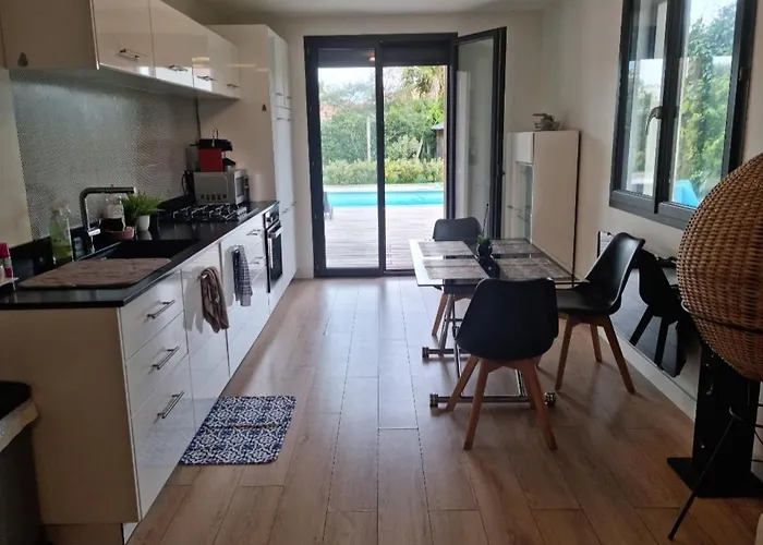 아파트 Piscine Privative, Clim, Wifi, 150m De La Plage, 6 Couchages, Bel Rdc